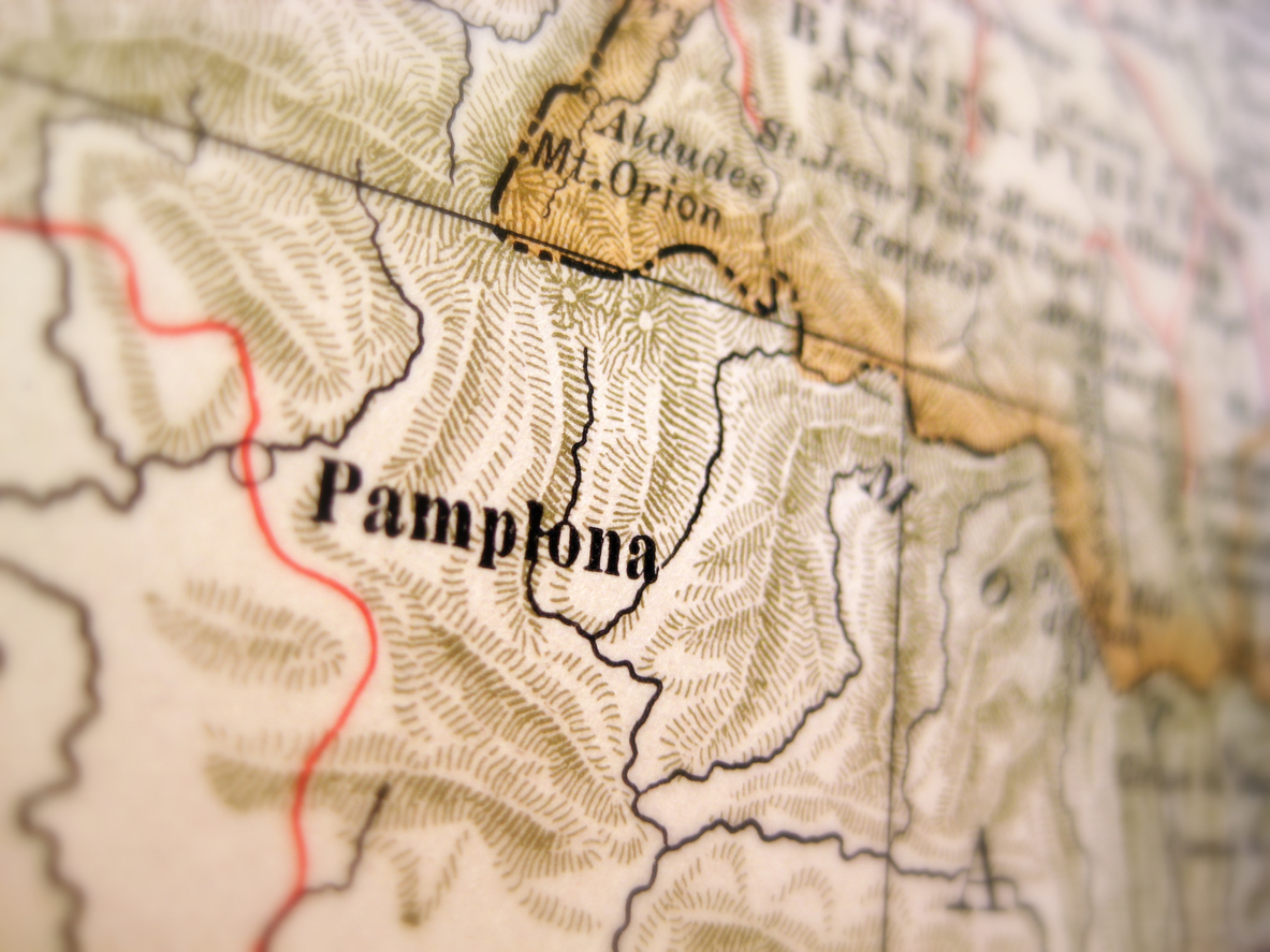 zonas azul, verde, roja y naranja en pamplona