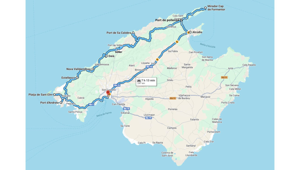 ruta slow driving serra de tramuntana - mallorca