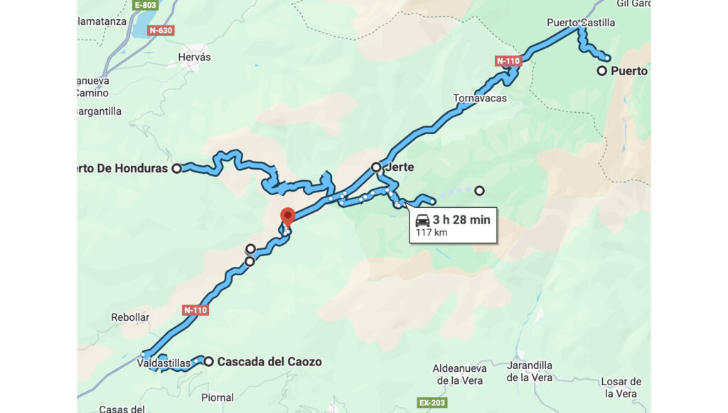 ruta slow driving valle del jerte